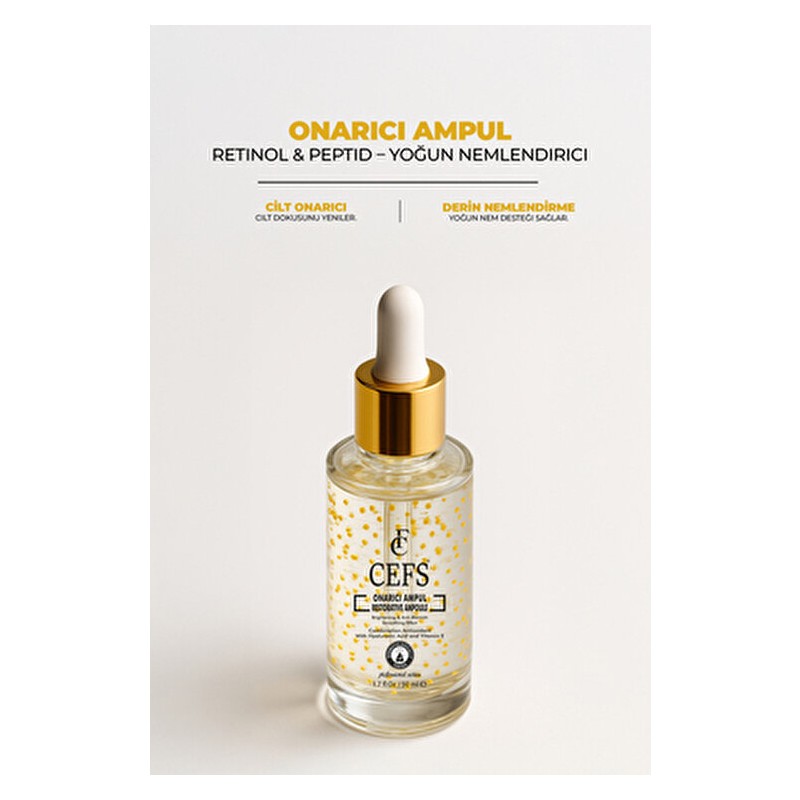 Cefs Cilt Bariyer Onarıcı Kolajen Yaşlanma Karşıtı Yenileyici Cilt Ampul Serum 50 ml