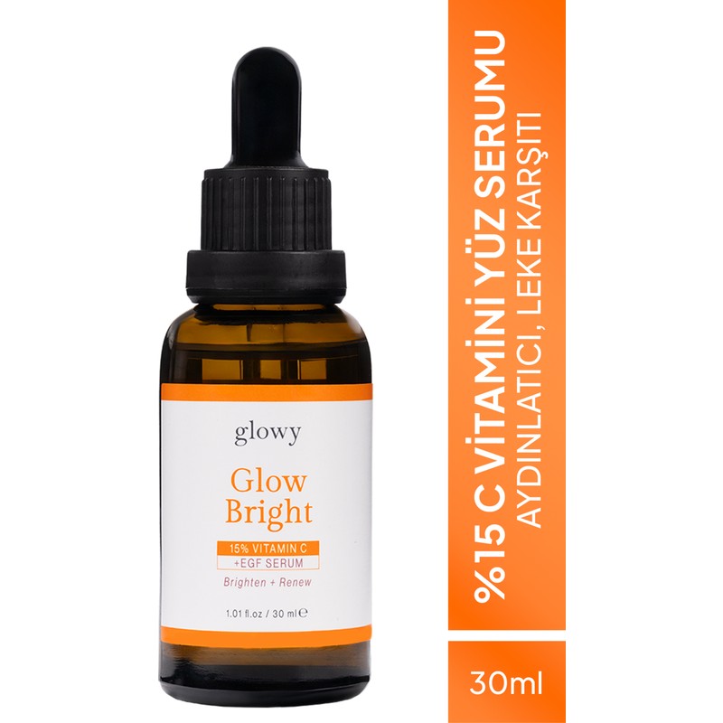 Glowy C Vitamini Serum Glow Bright %15 30ml