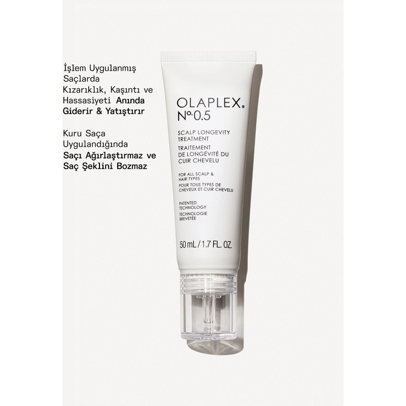 OLAPLEX No. 0.5 Vegan Saç Derisi Serumu 50 ml Durulanmayan Formda Canlandırıcı Etki