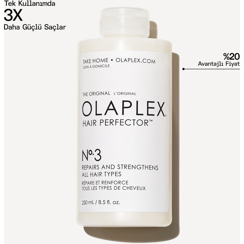 OLAPLEX No. 3 Hair Perfector - Bağ Güçlendirici ve Saç Kusursuzlaştırıcı 250 ML