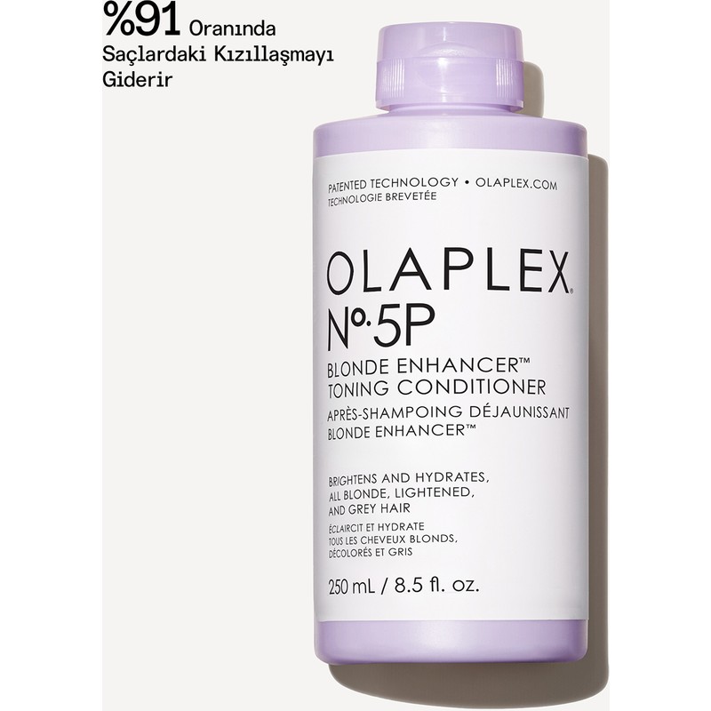 OLAPLEX No. 5P Blonde Enhancer Toning Conditioner - Renk Koruyucu & Bağ Güçlendirici Mor Saç Bakım Kremi – 250 ml