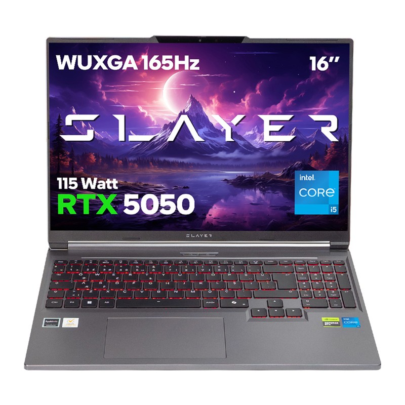 Game Garaj Slayer X5T-5050 C7 Intel Core I5 13500HX 16GB Ram 1tb SSD RTX5050 16" Wuxga 165Hz IPS Freedos Oyuncu Laptop - En Uygun Fiyatlarla Piinti'de