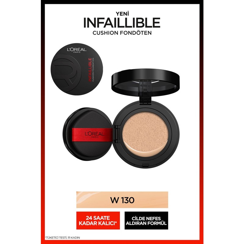L'Oréal Paris Infaillible Freshwear Cushion Fondöten - N 130