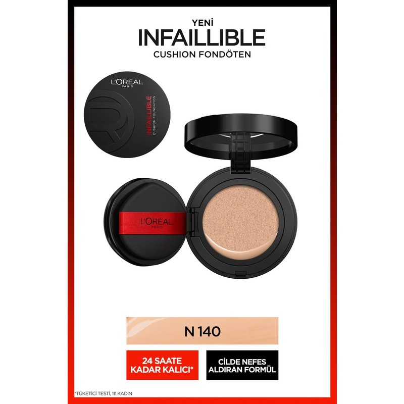 L'Oréal Paris Infaillible Freshwear Cushion Fondöten - N 140