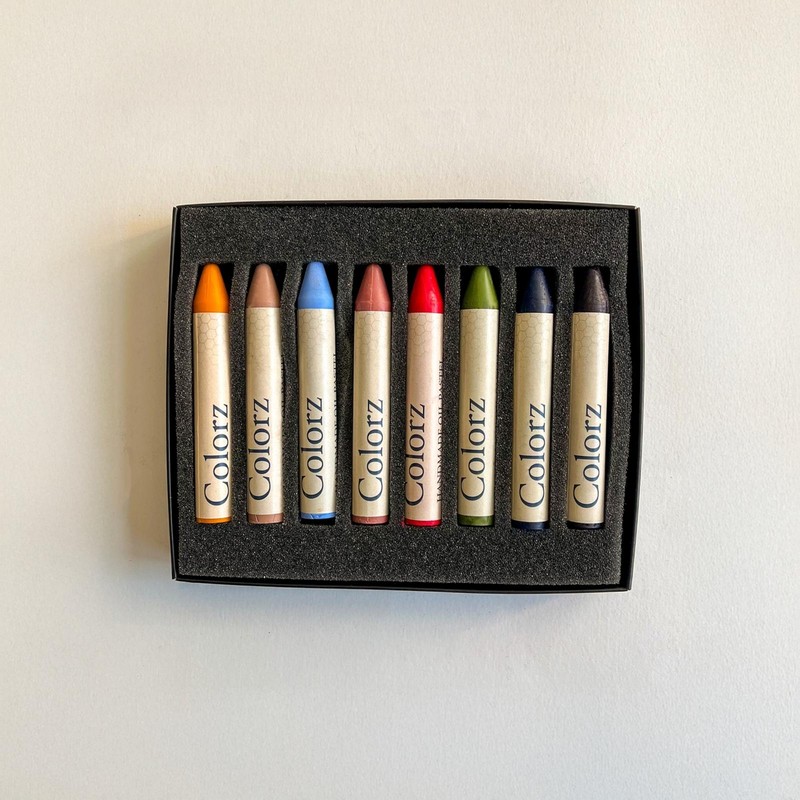 Colorz Profesyonel 8li Yağlı Pastel Seti Empresyonizm Renkleri Katı Boyalar
