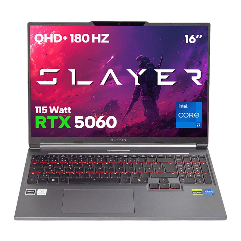 Game Garaj Slayer X7T-5060 C7 Intel Core I7 14650HX 16GB Ram 1tb SSD RTX5060 16" Qhd+ 180Hz IPS Freedos Gaming Laptop - En Uygun Fiyatlarla Piinti'de
