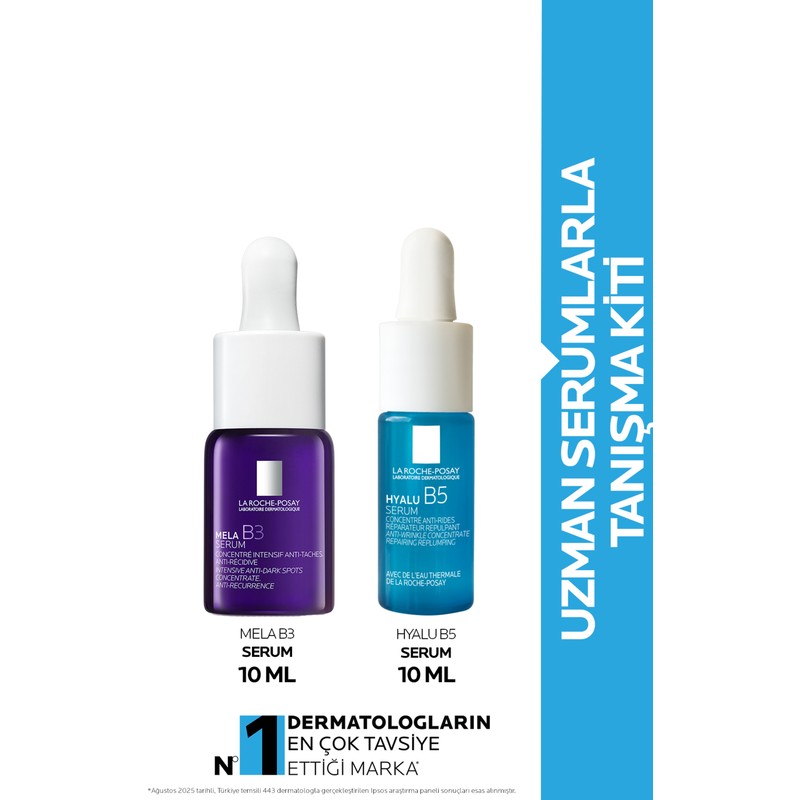 La Roche-Posay Uzman Serumlarla Tanışma Kiti (Hyalu B5 10 ml Serum + Mela B3 10 ml Serum )