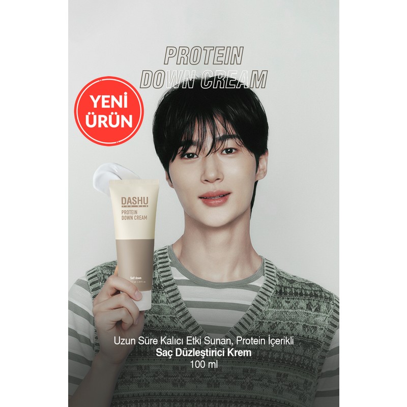 Dashu Uzun Süre Kalıcı Etki Sunan, Protein Içerikli Saç Düzleştirici Krem Dashu For Men Protein Down Cream