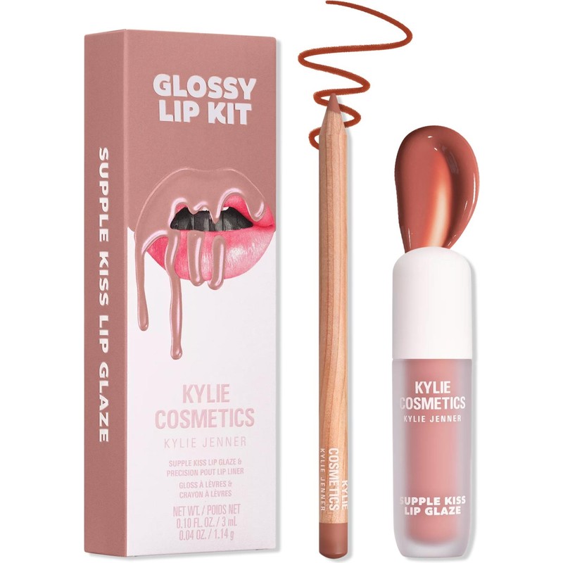Kylie Cosmetics Kylie Glossy Lip Kit Dudak Kalemi ve Parlatıcı Set Coconut 2.0