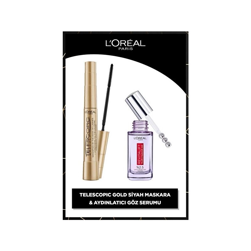 Luua L'oreal Paris Telescopic Maskara & Revitalift Filler Aydınlatıcı Göz Serumu