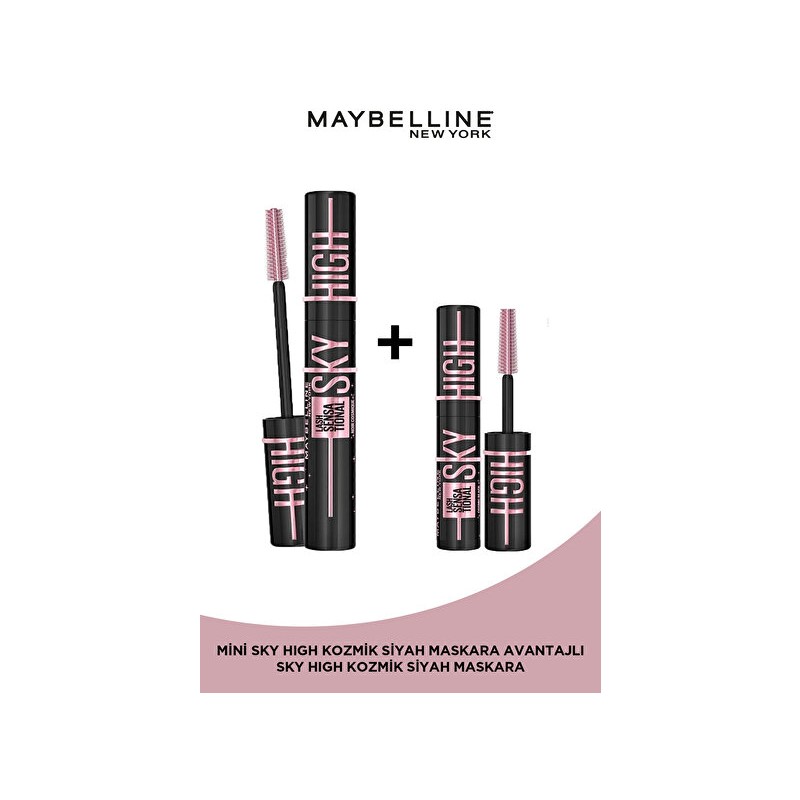 Luua Maybelline New York Lash Sensational Sky High Cosmic Black Maskara 7.2 ml & Mini Sky High Cosmic Black Maskara