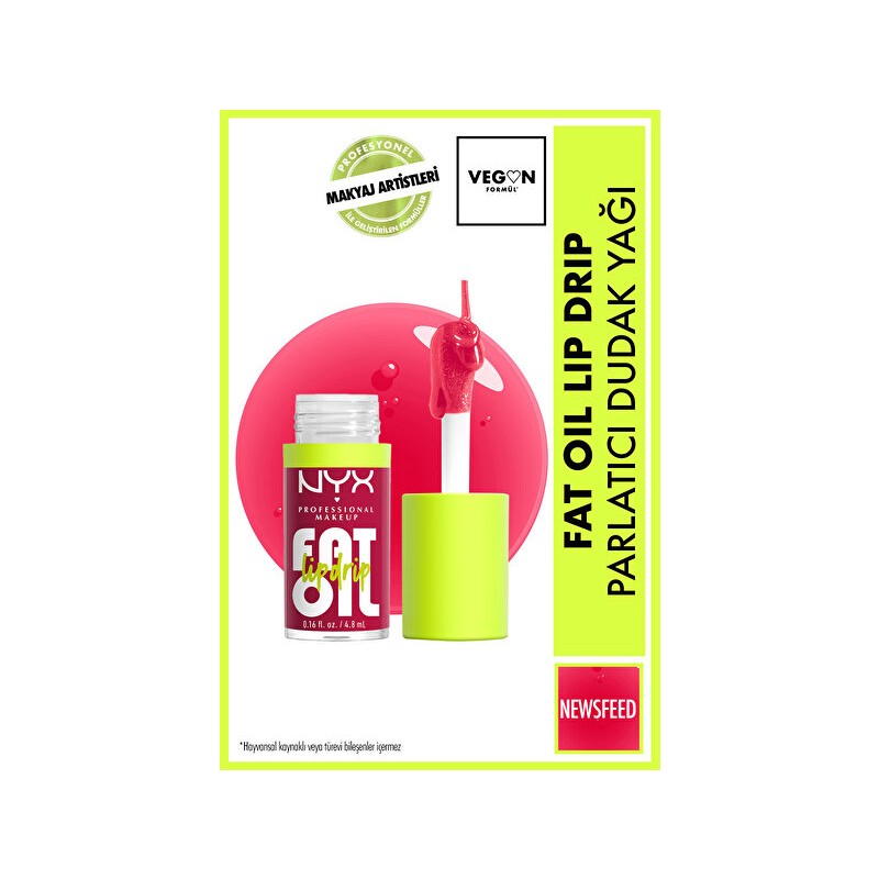 Luua Nyx Professional Makeup Fat Oil Lip Drip Parlatıcı Dudak Yağı - Newsfeed