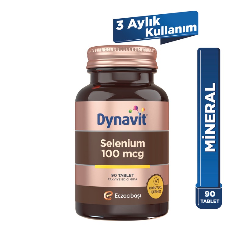Dynavit Selenium 100 mcg 90 Tablet – Selenyum - Saç & Cilt