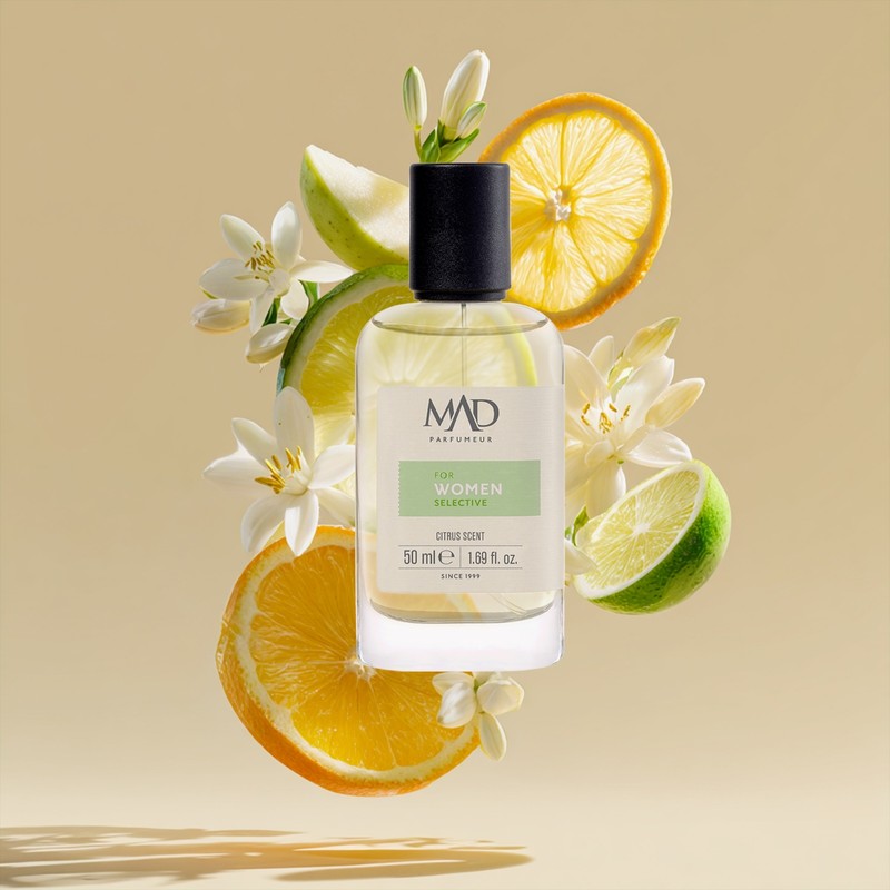 Mad Parfüm Mad Kadın Parfüm W125 Selective 50 ml Turunçgil Çiçeksi Koku İle Ferahlatıcı Etki