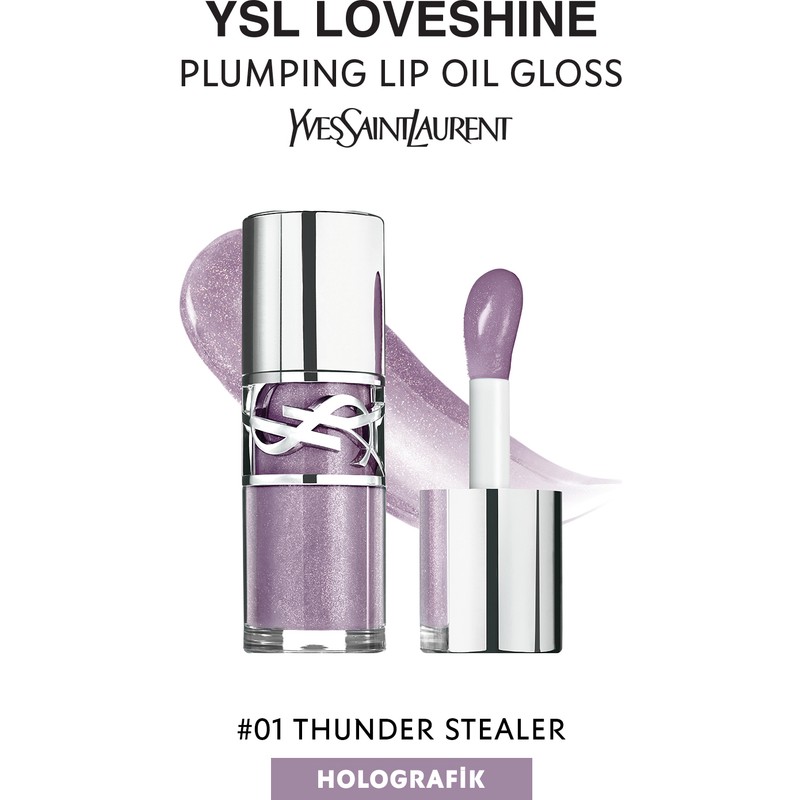 Yves Saint Laurent 1 Thunder Stealer Loveshine Plumping Lip Oil Gloss 6 ml Uzun Süreli Parlak Bitiş 4936968874499