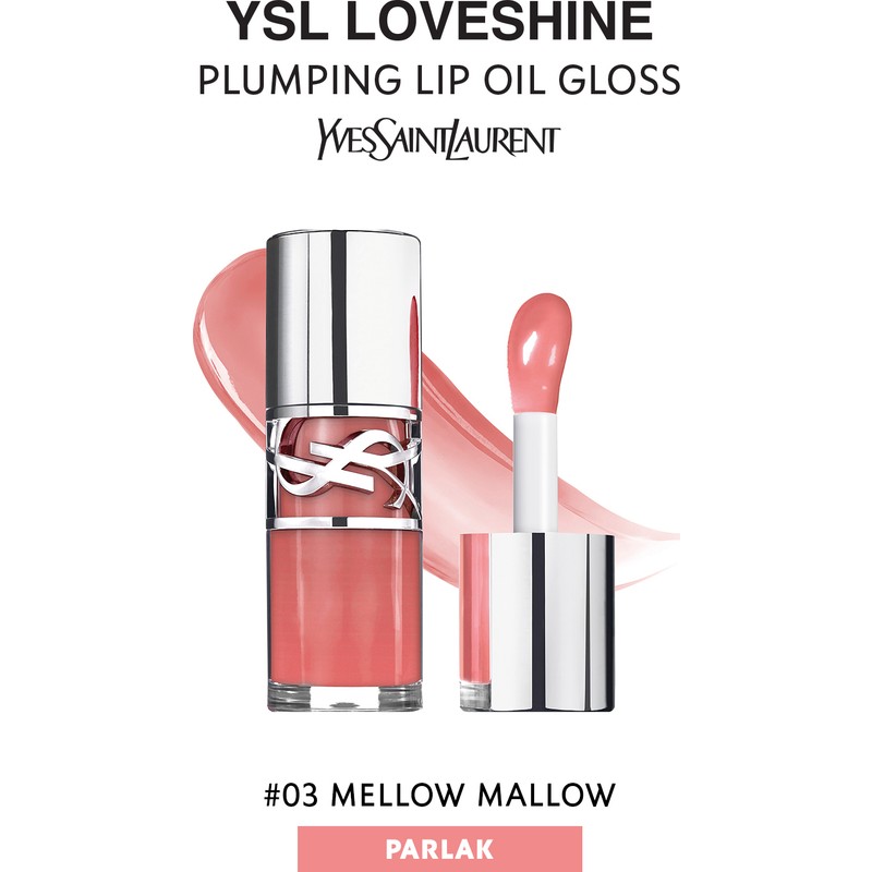 Yves Saint Laurent Loveshine Plumping Lip Oil Gloss Dudak Dolgunlaştırıcı Parlatıcı 3 Mellow Mallow 4936968874512
