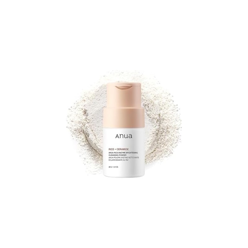 Anua 40 gr Rice Enzyme Brightening Toz Temizleyici Akne Eğilimli Ciltler İçin A Vitamini Etkisi Cleansing Powder