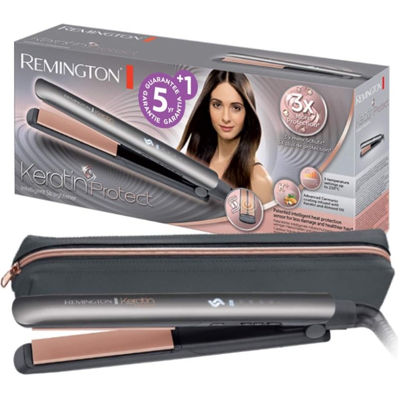 Remington S8598 Keratin Protect Akıllı Saç Düzleştirici, Saç Hasarına Karşı 3 Kat Daha Fazla Koruma