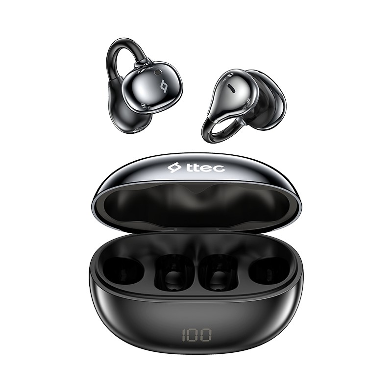 Ttec AirBeat Aura Açık Kulak Tasarımlı Klipsli Kablosuz Bluetooth Kulaklık Siyah 2KM179 - Piinti Fiyat Karşılaştırması