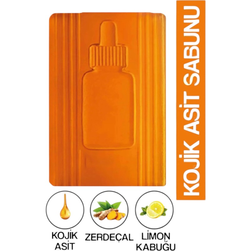Tpm Kojik Asit Sabunu Zerdeçallı ve Limonlu 110 gr Saf ve Organik Koku ile Tüm Ciltler İçin