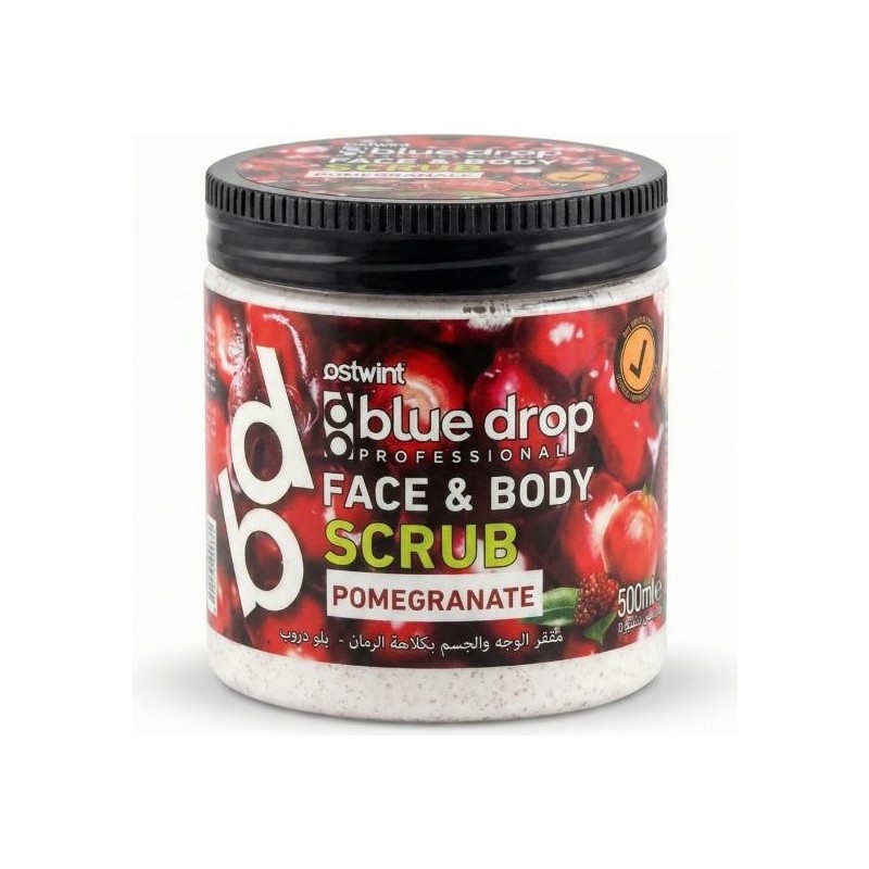 Ostwint Blue Drop Nar Özlü Yüz Bakım Peeling Scrub 500 ml Tüm Cilt Tipleri İçin Arındırıcı Etki