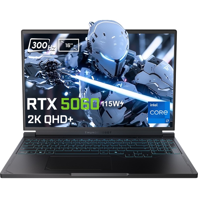 Thunderobot RS16 Intel Core I7-14700HX 16GB Ddr5 1tb SSD Rtx 5060 8gb 115W 16 Inç 2k Qhd+ 300Hz Freedos Gaming Laptop (RS16-I7147HX56C1Q300RB) - En Uygun Fiyatlarla Piinti'de