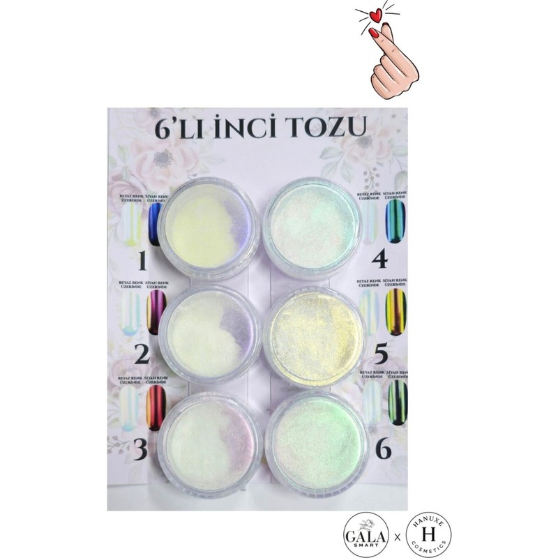 Gala Smart Inci Tozu Seti 6lı No:6 Lı Inci Tozu Eko Paket