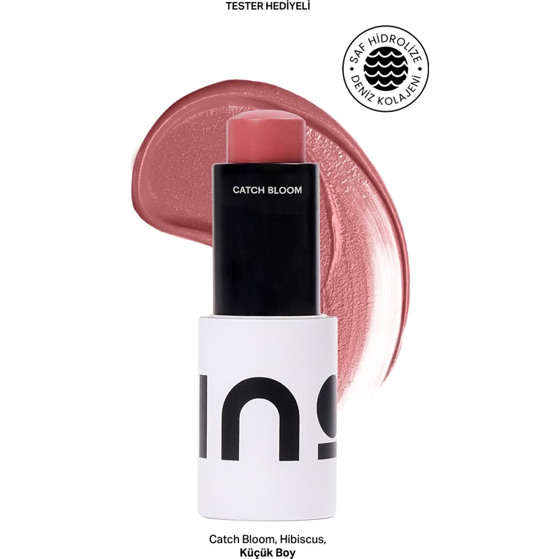 INO Beauty Hibiscus Stick Ruj & Allık 4,5gr Pink Magic Doğal Görünüm ve Nemlendirici Etki