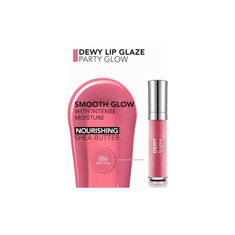 Aesco Dewy Lip Glaze Parlak & Dolgun Görünüm Veren Yapışmayan Dudak Parlatıcısı 026 Party Glow