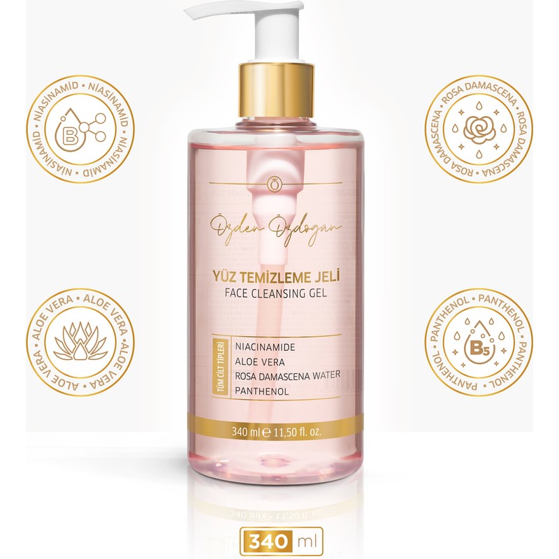 Özden Özdoğan Yüz Temizleme Jeli - Hassas Temizleme, Canlandırıcı - 340 ml
