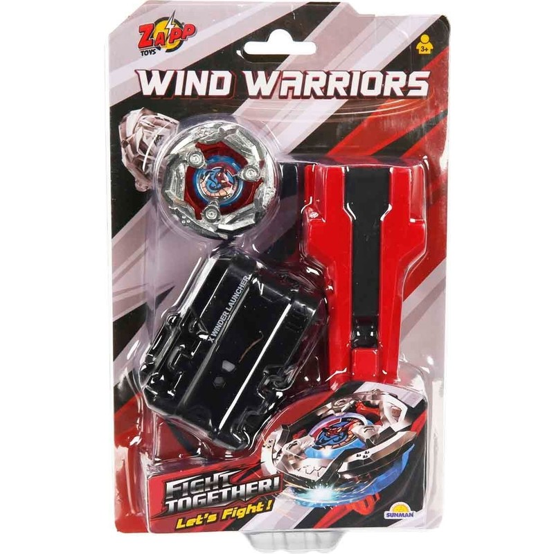 Sunman 5664 Sun-Tfn-Zap-Topaç Set Wind Warriors Tekli Paket 3r Oyun Seti Eğlenceli Topaç ile Oyna