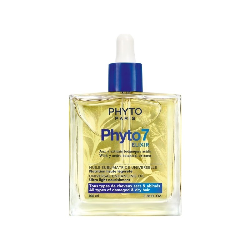Phyto 7 Elixir Oil 100 ml Sarı Renkli Saç Bakım Yağı Tüm Saç Tipleri İçin Besleyici