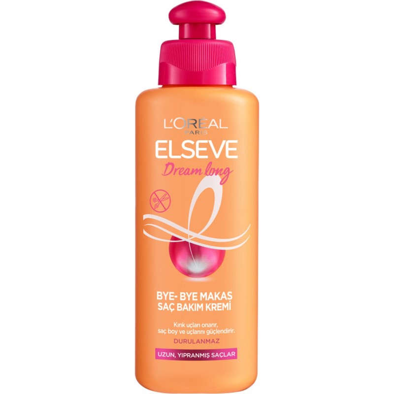 Elseve L'oréal Paris Elseve Dream Long Bye-Bye Makas Saç Bakım Kremi 200 ml 3 Adet