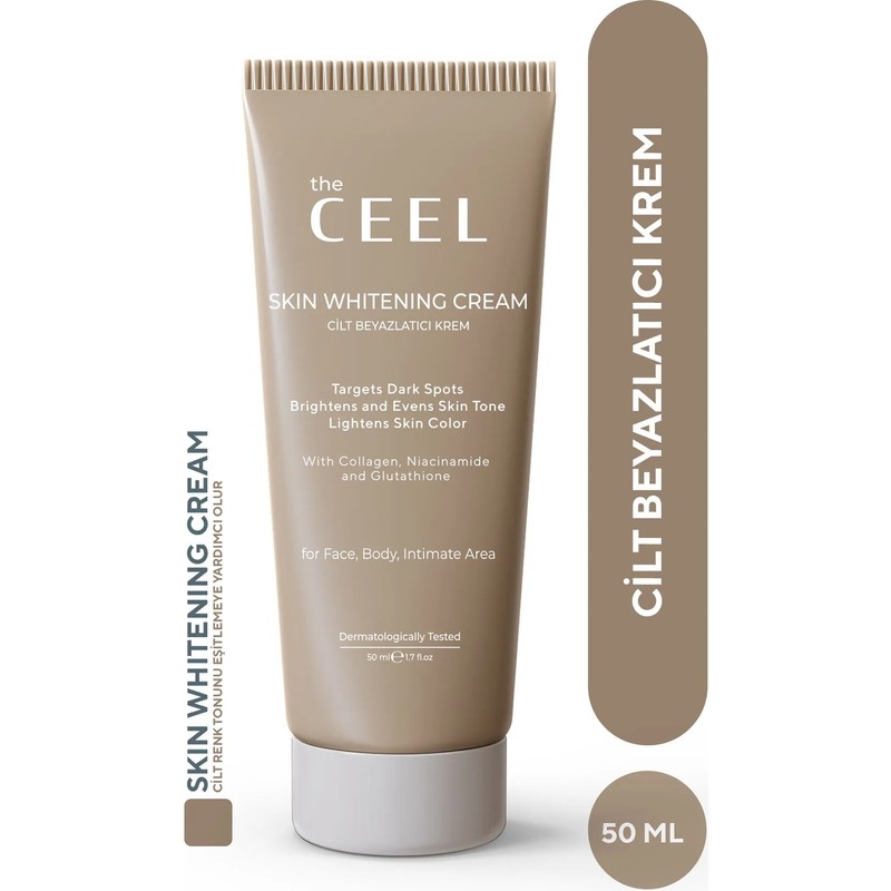 The Ceel Cilt Beyazlatıcı Aydınlatıcı Glutatyonlu Leke Karşıtı Krem Kolajen, Niacinamide & Kojik Asitli 50 ml