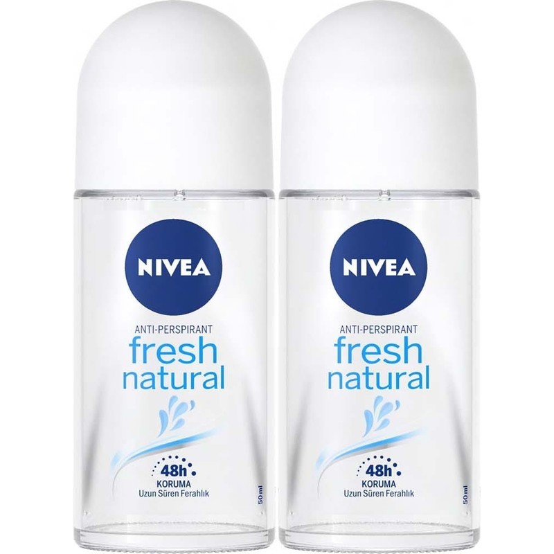 Nivea Kadın Fresh Roll on Deodorant 50 ml x2 Adet Okyanus Özleri ile 48 Saat Koruma