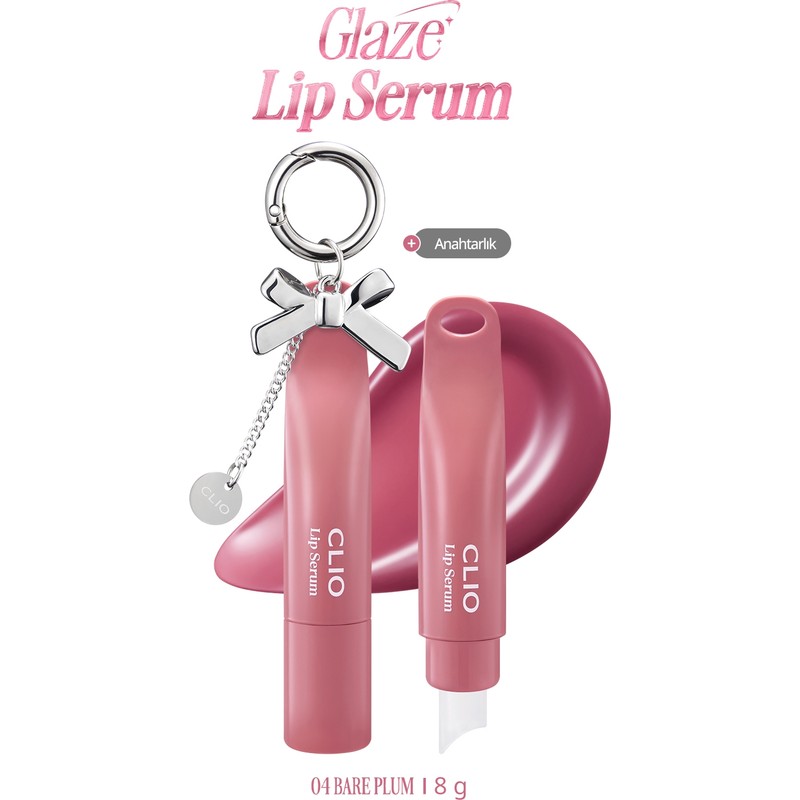 Clio Dolgun Görünüm Kazandıran, Parlak, Besleyici, Renkli Dudak Serumu Clıo Glaze Lip Serum 04 Bare Plum
