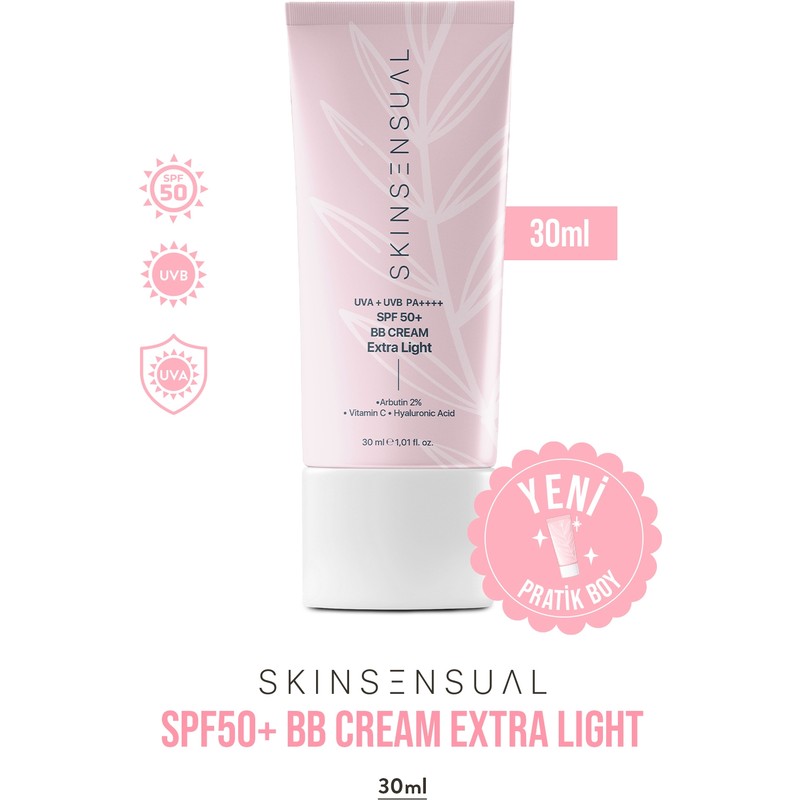 Skin Sensual Bb Krem Extra Light 30ML SPF50 Pa++++ | Leke Karşıtı, Aydınlık Cilt Görünümü | Uva/uvb Koruma