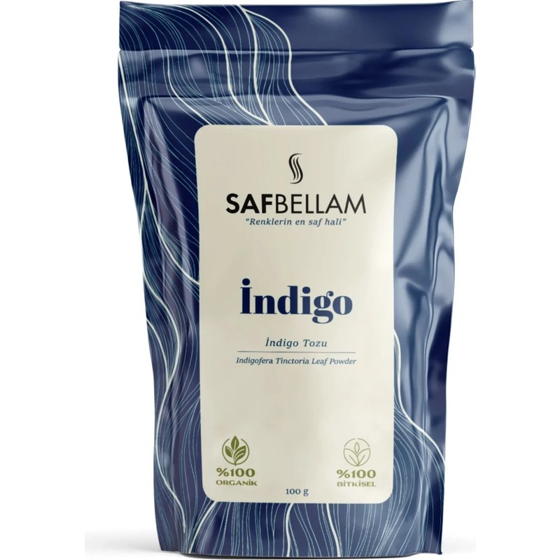 Safbella m Organik ve Kimyasalsız İndigo Bitki Tozu