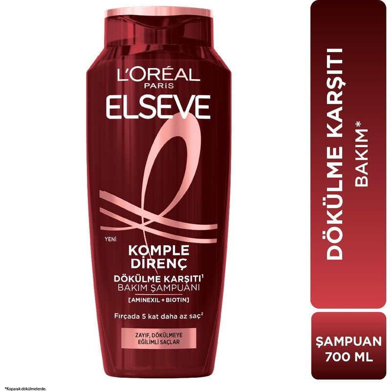 Elseve L'oréal Paris Elseve 700 ml Komple Direnç Dökülme Karşıtı Şampuan Kırılma Karşıtı Etki ile
