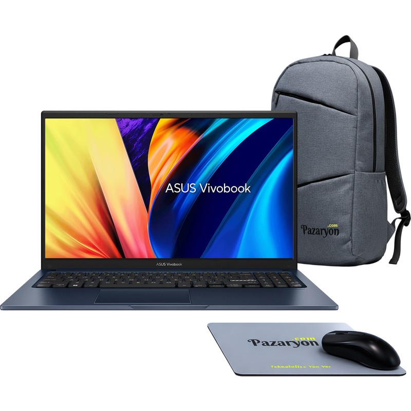 Asus Vivobook 15, Core i7-1355U, 16GB RAM, 512GB SSD, 15.6" Windows 11 + Office (Çanta & Mouse Hediyeli) - En Uygun Fiyatlarla Piinti'de