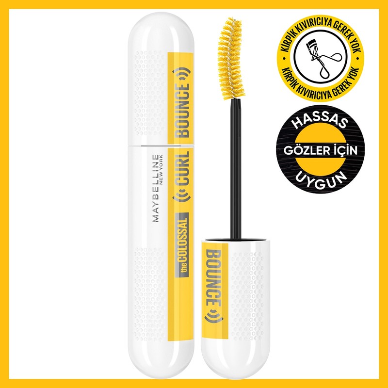 Maybelline New York Colossal Curl Bounce Maskara Hacim Verici Kıvırma Etkili Büyük Boy