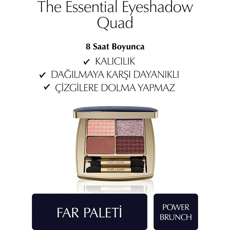 Estee Lauder The Essential Eyeshadow Quad Far Paleti - Renk: Power Brunch