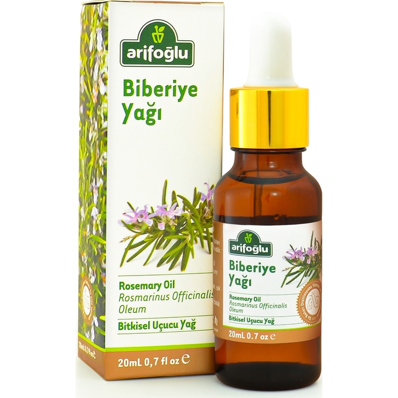 Arifoğlu Biberiye Yağı 20 ml Leke Karşıtı Etkili Bitkisel Uçucu Yağ Kullanım İçin
