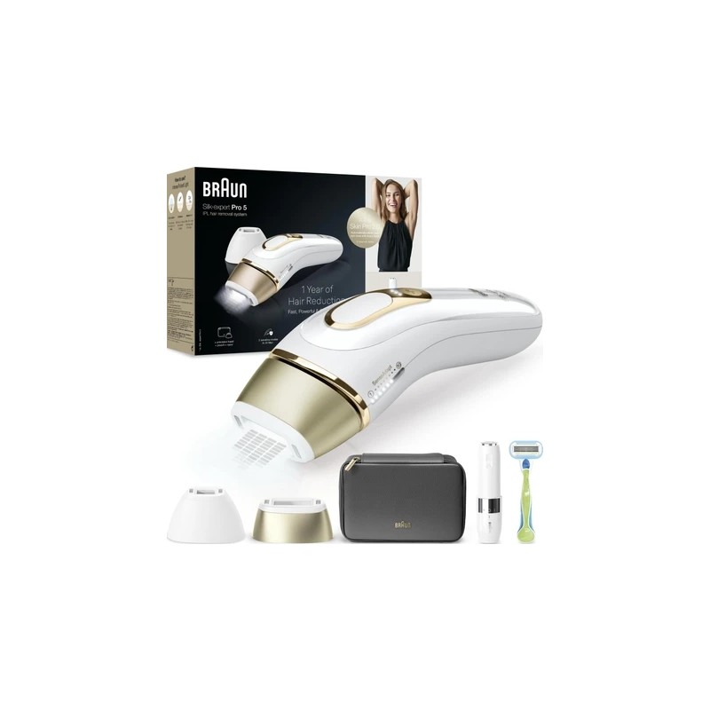 Braun Silk Expert Pro 5 Çantalı ve 2 Başlıklı Ipl Lazer Epilasyon Aleti + Venus Tıraş Makinesi