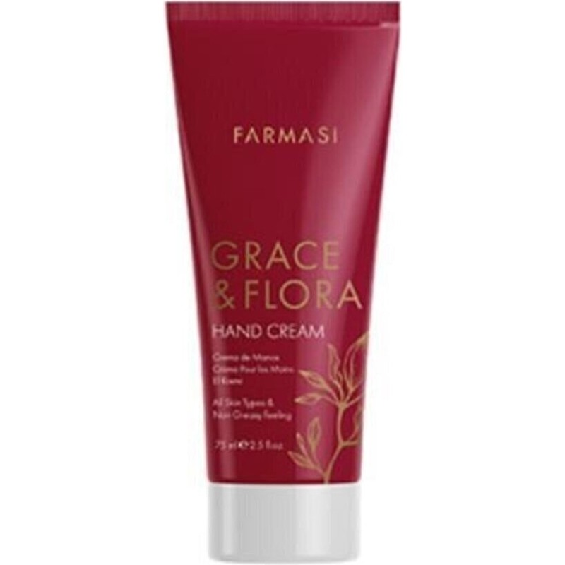 Farmasi Grace Flora 75 ml El Kremi İpeksi Yumuşaklık Sağlayan Kolay Emilim Özelliği