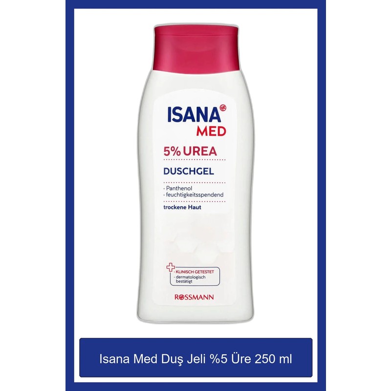 Isana Med Rossmann Isana Med Duş Jeli 250 ml %5 Ure Cilt Nemini Destekleyen Etkili Formül