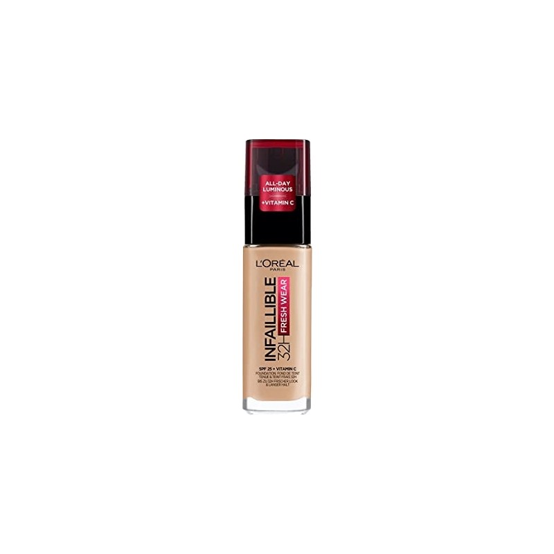 HDY Store L'oreal Paris Infaillible 32H Fresh Wear C Vitaminli Fondöten - 145 Rose Beige 30 ml