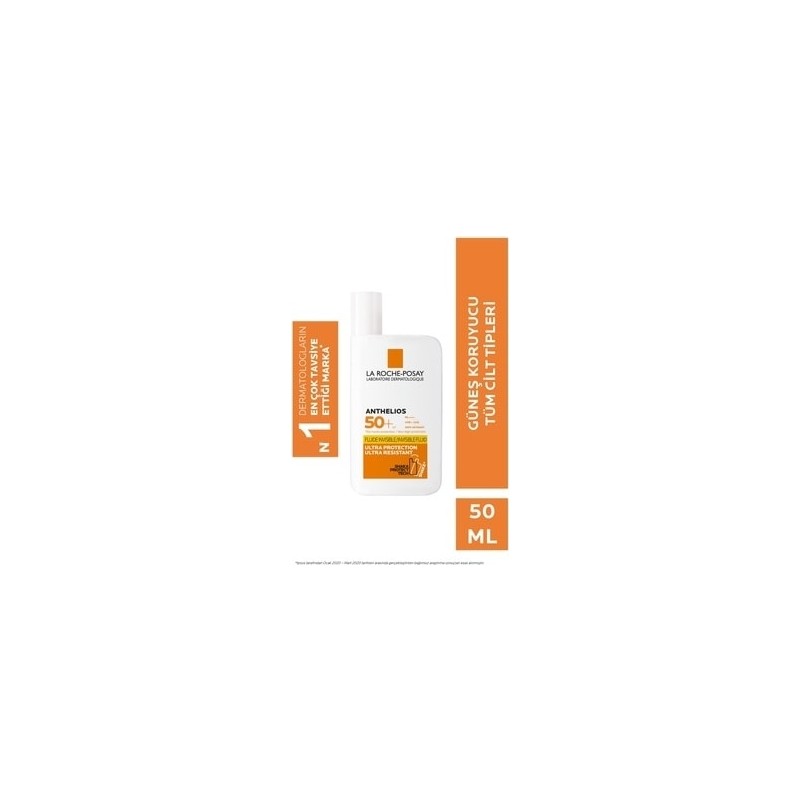 La Roche-Posay Anthelios Invisible Fluid Yüz Güneş Kremi Normal/Karma Ciltler SPF50+ Yüksek Koruma 50 ml