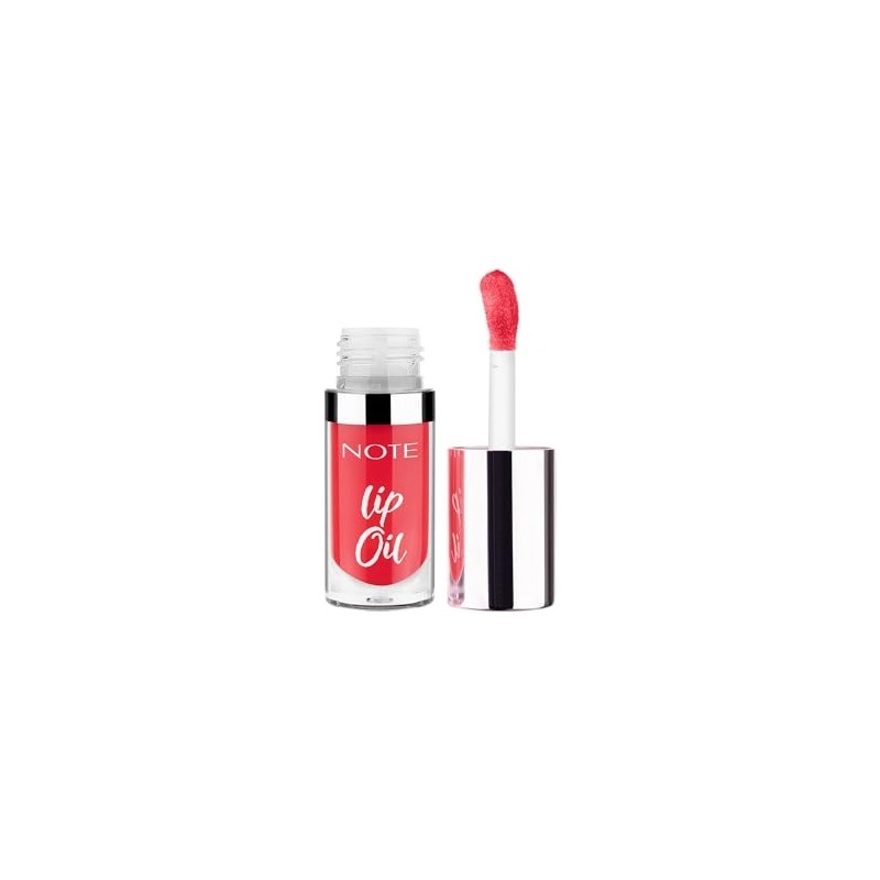 HDY Store Note Cosmetics Lip Oil 40 Sugar Red Nemlendirici ve Parlatıcı Dudak Bakım Yağı, Kırmızı