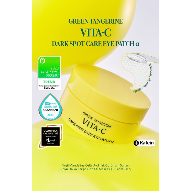 Goodal Tangerine Vita C Eye Gel Patch - Yeşil Mandalina Özlü Aydınlatıcı Göz Altı Maskesi